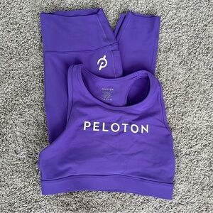 Peloton Apparel - BUNDLE - Cadent leggings and bra, size L, color “purple punch”